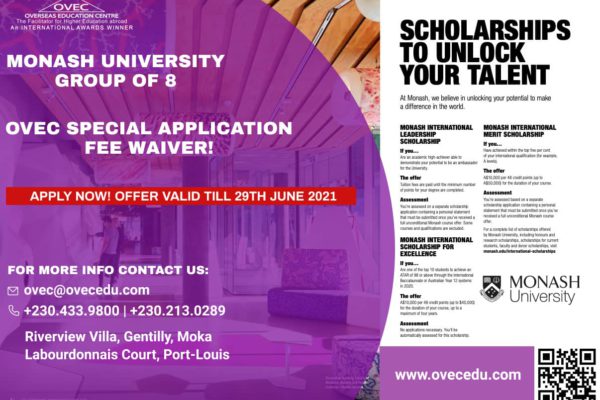 Scholarships Overseas Education Centre OVEC 