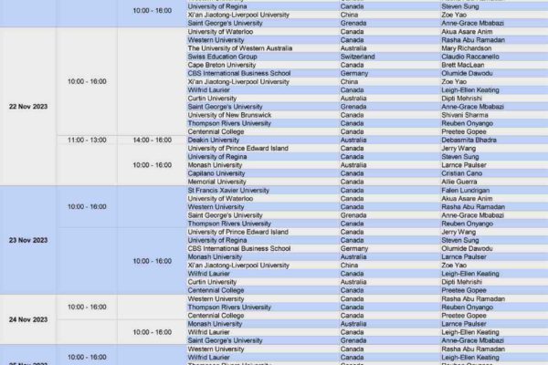 Open Days & Follow Up Sessions at OVEC Offices – Meet University Representatives in person again!