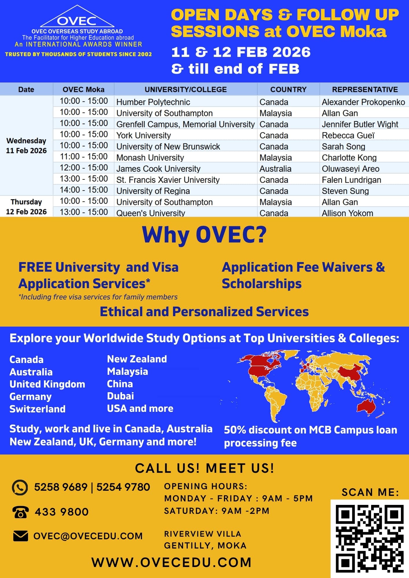 Open Days OVEC Feb 2026