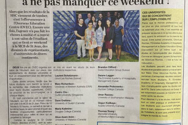 OVEC February 2023 Fair Exhibitors – Interview by L’express Samedi