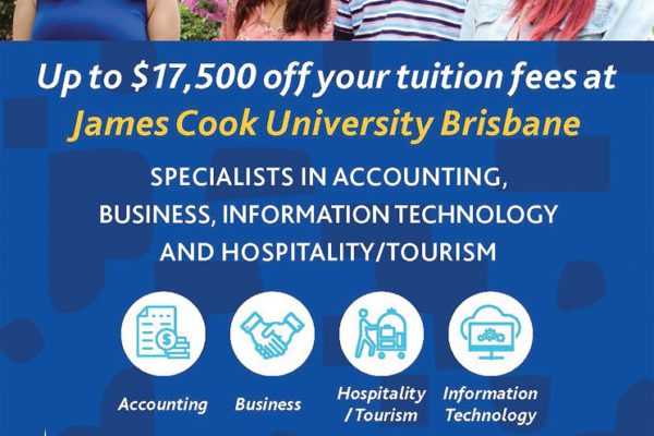 James Cook University Brisbane: Up to $17,500 off tuition fees