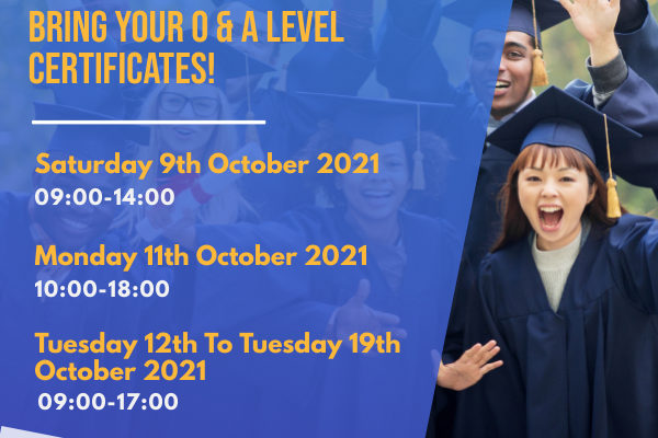 Open Days at OVEC – EXTENDED! FREE on the spot application to great Universities, Colleges & Polytechnics